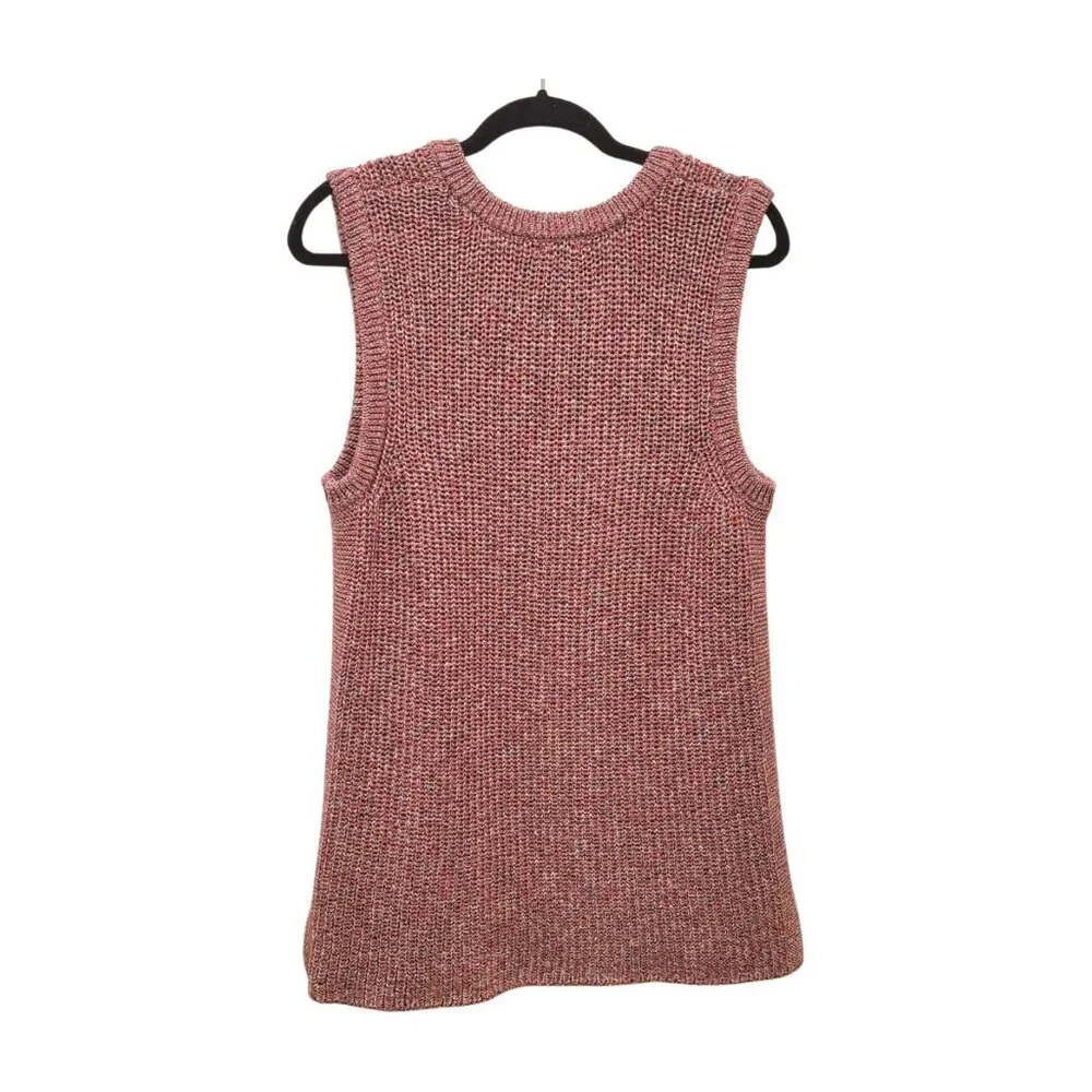 Ella Moss Sweater Vest Marge Multicolor Knit Sleeveless Long Juniors XXL